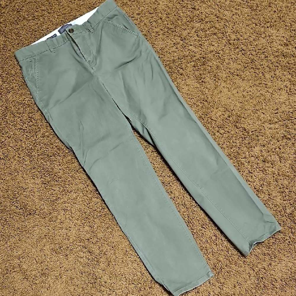 Hawkings McGill | Men's Green Skinny Chino Pants | 33x32